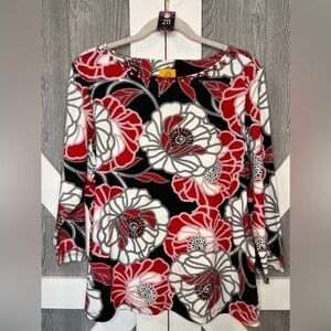 211. Ruby Rd. Scoop Neck 3/4 sleeve top